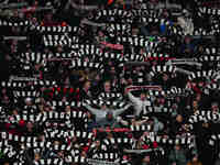  Eintracht Frankfurt fans  during the Eurepa League Round 4 match between Eintracht Frankfurt v SK Slavia Prague at the Deutsche Bank Park,...