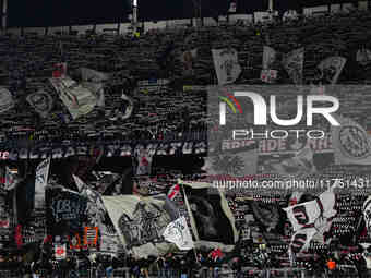  Eintracht Frankfurt fans  during the Eurepa League Round 4 match between Eintracht Frankfurt v SK Slavia Prague at the Deutsche Bank Park,...