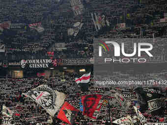  Eintracht Frankfurt fans  during the Eurepa League Round 4 match between Eintracht Frankfurt v SK Slavia Prague at the Deutsche Bank Park,...