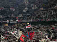  Eintracht Frankfurt fans  during the Eurepa League Round 4 match between Eintracht Frankfurt v SK Slavia Prague at the Deutsche Bank Park,...