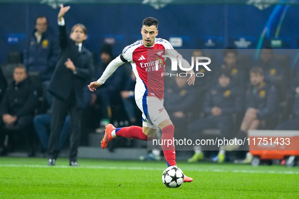 Gabriel Martinelli of Arsenal during the UEFA Champions League 2024/25 League Phase MD4 match between FC Internazionale and Arsenal at Stadi...