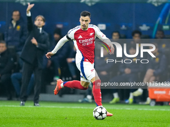 Gabriel Martinelli of Arsenal during the UEFA Champions League 2024/25 League Phase MD4 match between FC Internazionale and Arsenal at Stadi...