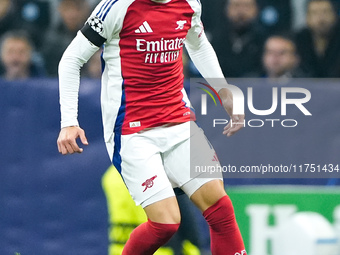 Gabriel Martinelli of Arsenal during the UEFA Champions League 2024/25 League Phase MD4 match between FC Internazionale and Arsenal at Stadi...