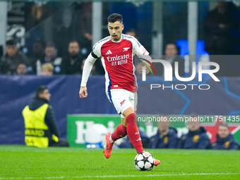 Gabriel Martinelli of Arsenal during the UEFA Champions League 2024/25 League Phase MD4 match between FC Internazionale and Arsenal at Stadi...