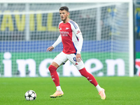 Ben White of Arsenal during the UEFA Champions League 2024/25 League Phase MD4 match between FC Internazionale and Arsenal at Stadio San Sir...