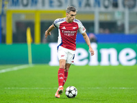 Leandro Trossard of Arsenal during the UEFA Champions League 2024/25 League Phase MD4 match between FC Internazionale and Arsenal at Stadio...