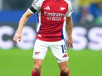 Leandro Trossard of Arsenal during the UEFA Champions League 2024/25 League Phase MD4 match between FC Internazionale and Arsenal at Stadio...