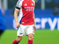 Leandro Trossard of Arsenal during the UEFA Champions League 2024/25 League Phase MD4 match between FC Internazionale and Arsenal at Stadio...