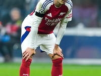 Gabriel Martinelli of Arsenal reacts during the UEFA Champions League 2024/25 League Phase MD4 match between FC Internazionale and Arsenal a...