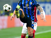 Lautaro Martinez of FC Internazionale during the UEFA Champions League 2024/25 League Phase MD4 match between FC Internazionale and Arsenal...