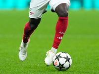 Close up of Bukayo Saka of Arsenal shoes during the UEFA Champions League 2024/25 League Phase MD4 match between FC Internazionale and Arsen...