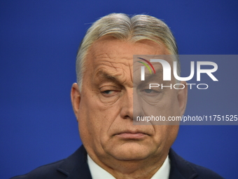 Viktor Orban, Prime Minister of Hungary, holds a joint press conference with Edi Rama, Prime Minister of Albania, after the 5th European Pol...