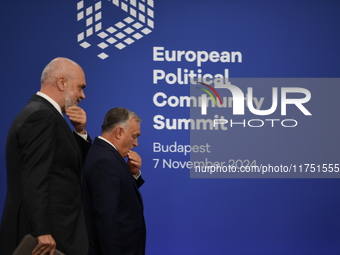 Viktor Orban, Hungarian Prime Minister, and Edi Rama, Prime Minister of Albania, hold a joint press conference at the 5th European Political...