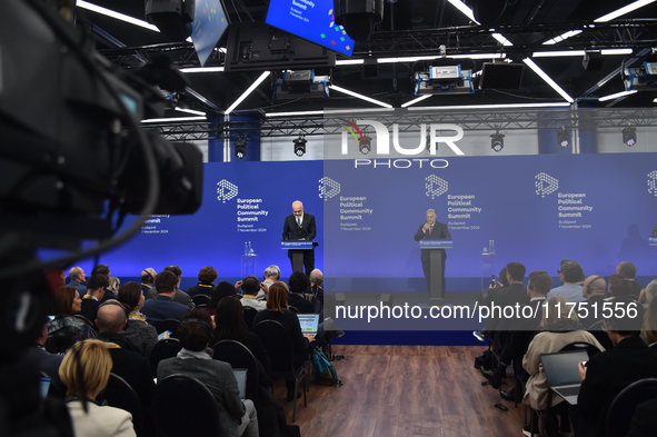 Viktor Orban, Hungarian Prime Minister, and Edi Rama, Prime Minister of Albania, hold a joint press conference at the 5th European Political...