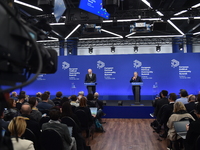 Viktor Orban, Hungarian Prime Minister, and Edi Rama, Prime Minister of Albania, hold a joint press conference at the 5th European Political...