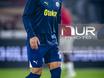 Fenerbahce forward Dusan Tadic plays during the match between AZ and Fenerbahce at the AFAS Stadium for the UEFA Europa League - League phas...