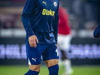 Fenerbahce forward Dusan Tadic plays during the match between AZ and Fenerbahce at the AFAS Stadium for the UEFA Europa League - League phas...