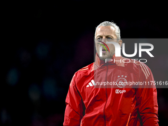 AFC Ajax Amsterdam goalkeeper Remko Pasveer plays during the match between Ajax and Maccabi Tel Aviv at the Johan Cruijff ArenA for the UEFA...