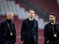 AFC Ajax Amsterdam goalkeeper trainer Jarkko Tuomisto, AFC Ajax Amsterdam assistant trainer Dave Vos, and AFC Ajax Amsterdam assistant train...