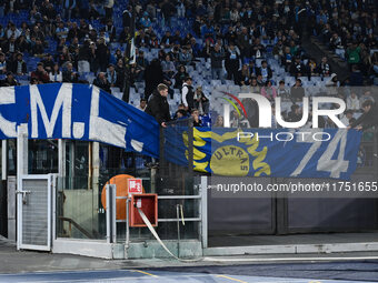 Supporters of S.S. Lazio during the UEFA Europa League 2024/25 League Phase MD4 match between S.S. Lazio and F.C. Porto at Olympic Stadium i...