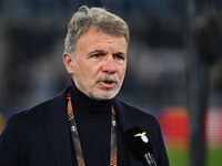 Marco Baroni coaches S.S. Lazio during the UEFA Europa League 2024/25 League Phase MD4 match between S.S. Lazio and F.C. Porto at Olympic St...