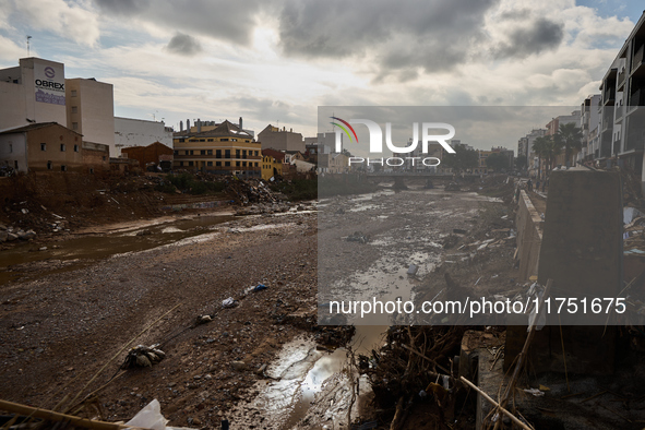 Devastating scenes from the Paiporta flood , Spain, on november 07, 2024. 