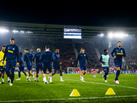 Dusan Tadic, Fenerbahce forward, warms up during the match between AZ and Fenerbahce at the AFAS Stadium for the UEFA Europa League - League...