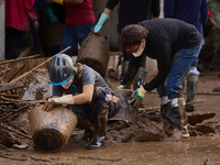 Devastating scenes from the Paiporta flood , Spain, on november 07, 2024. (