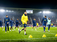 Dusan Tadic, Fenerbahce forward, warms up during the match between AZ and Fenerbahce at the AFAS Stadium for the UEFA Europa League - League...