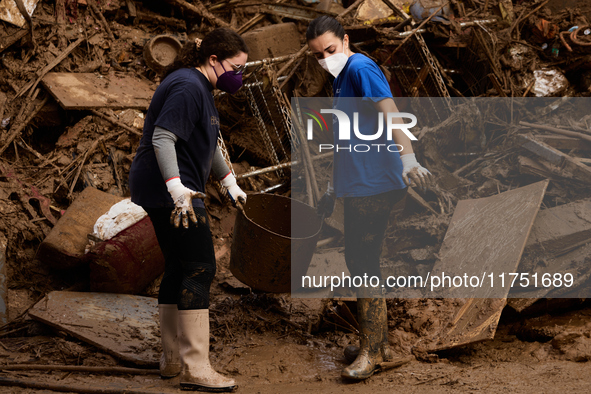 Devastating scenes from the Paiporta flood , Spain, on november 07, 2024. 