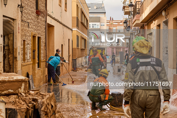 Devastating scenes from the Paiporta flood , Spain, on november 07, 2024. 