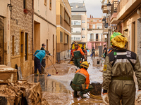 Devastating scenes from the Paiporta flood , Spain, on november 07, 2024. (