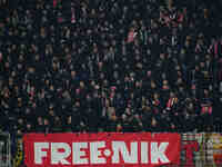  SK Slavia Prague fans  during the Eurepa League Round 4 match between Eintracht Frankfurt v SK Slavia Prague at the Deutsche Bank Park, Fra...