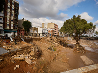 Devastating scenes from the Paiporta flood , Spain, on november 07, 2024. (