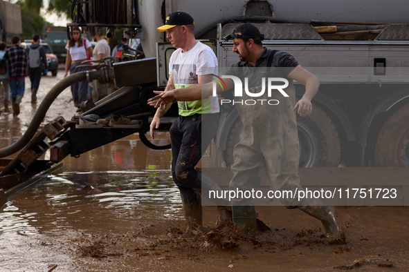 Devastating scenes from the Paiporta flood , Spain, on november 07, 2024. 