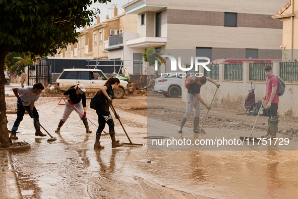 Devastating scenes from the Paiporta flood , Spain, on november 07, 2024. 