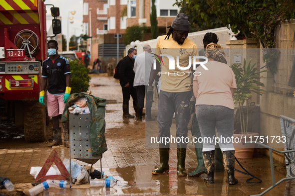 Devastating scenes from the Paiporta flood , Spain, on november 07, 2024. 