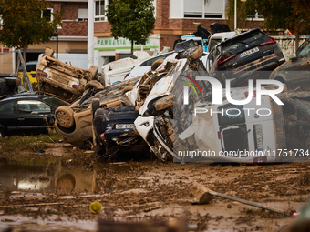 Devastating scenes from the Paiporta flood , Spain, on november 07, 2024. (