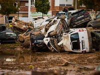 Devastating scenes from the Paiporta flood , Spain, on november 07, 2024. (