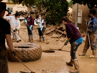 Devastating scenes from the Paiporta flood , Spain, on november 07, 2024. (