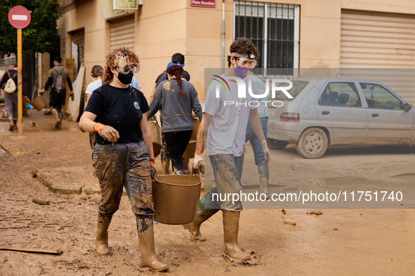 Devastating scenes from the Paiporta flood , Spain, on november 07, 2024. 