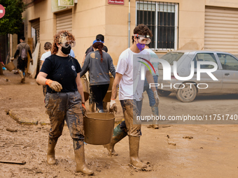 Devastating scenes from the Paiporta flood , Spain, on november 07, 2024. (