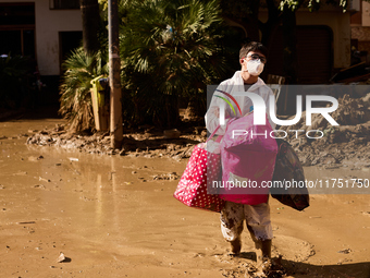 Devastating scenes from the Paiporta flood , Spain, on november 07, 2024. (