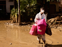 Devastating scenes from the Paiporta flood , Spain, on november 07, 2024. (