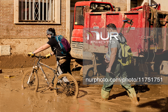 Devastating scenes from the Paiporta flood , Spain, on november 07, 2024. 