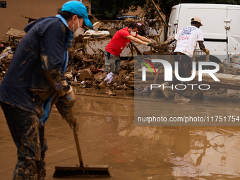 Devastating scenes from the Paiporta flood , Spain, on november 07, 2024. (