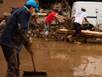 Devastating scenes from the Paiporta flood , Spain, on november 07, 2024. (