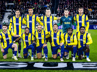 The Fenerbahce team poses for a photo during the match between AZ and Fenerbahce at the AFAS Stadium for the UEFA Europa League - League pha...