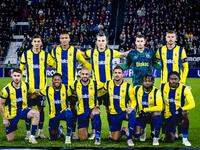 The Fenerbahce team poses for a photo during the match between AZ and Fenerbahce at the AFAS Stadium for the UEFA Europa League - League pha...