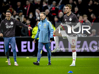 AFC Ajax Amsterdam defender Daniele Rugani plays during the match between Ajax and Maccabi Tel Aviv at the Johan Cruijff ArenA for the UEFA...